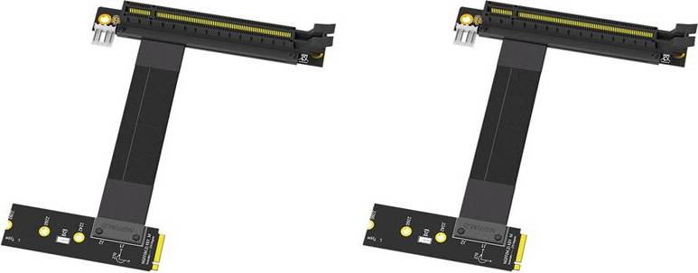 M 2 to pcie Typecat 2X Riser Cable M.2 NVME to PCIE X16 Adapter