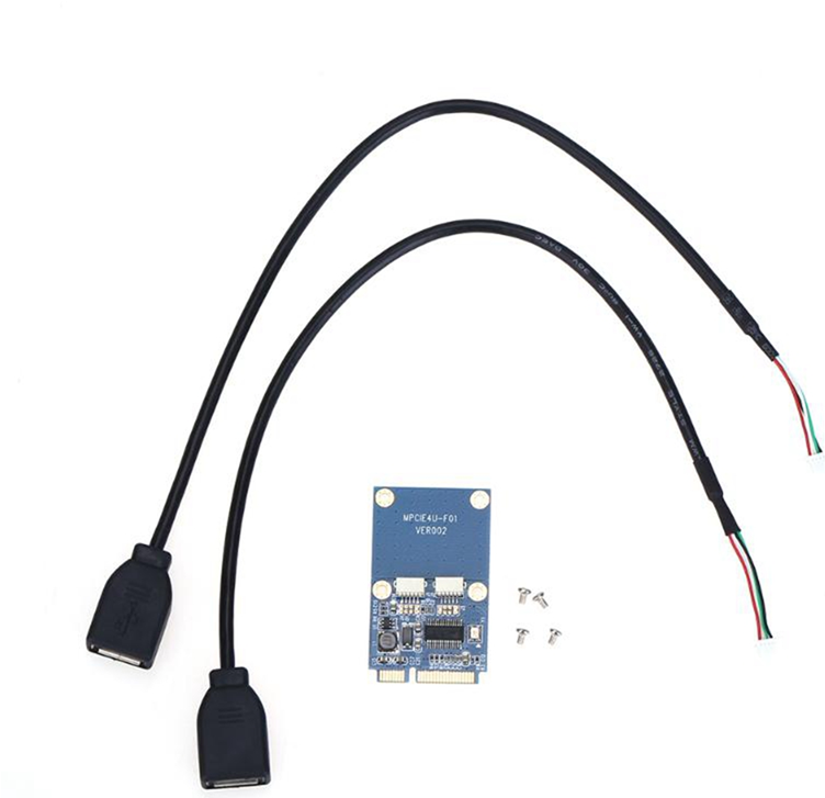 Typecat Mini PCI-E PCI Express Dual USB Adapter