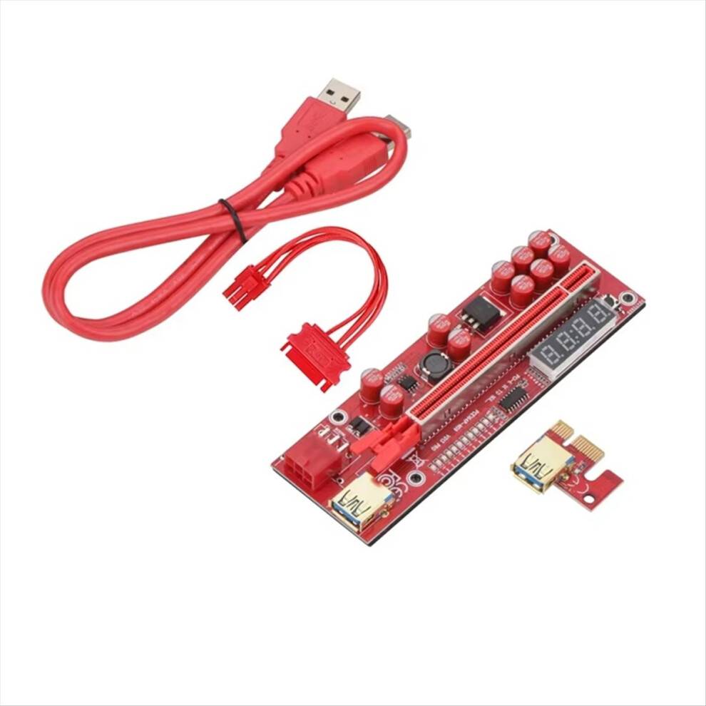 Torribaly PCIe Riser 013 Pro PCI Express X16 6-Pin USB 3.0 LED