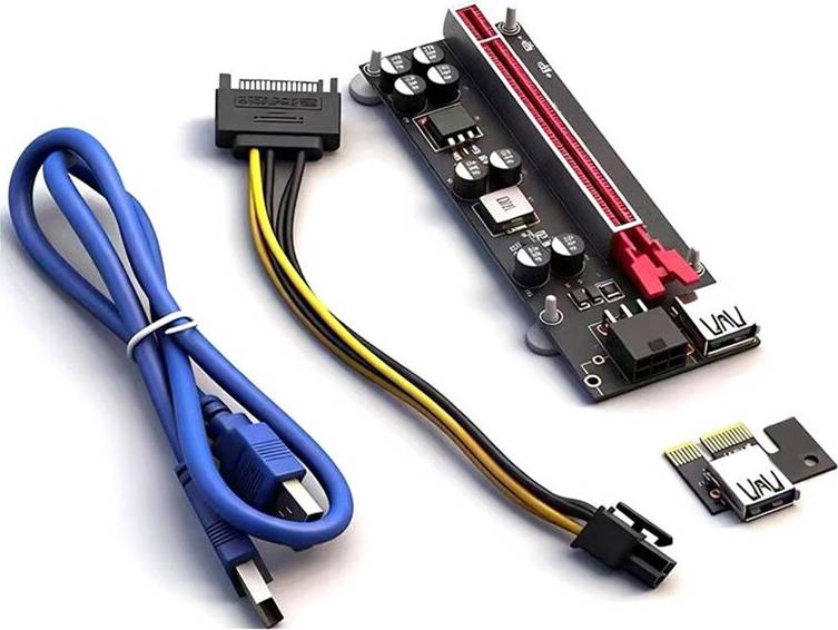 Kepptory PCIE Riser Card Extender USB 3.0 to 6 Pin