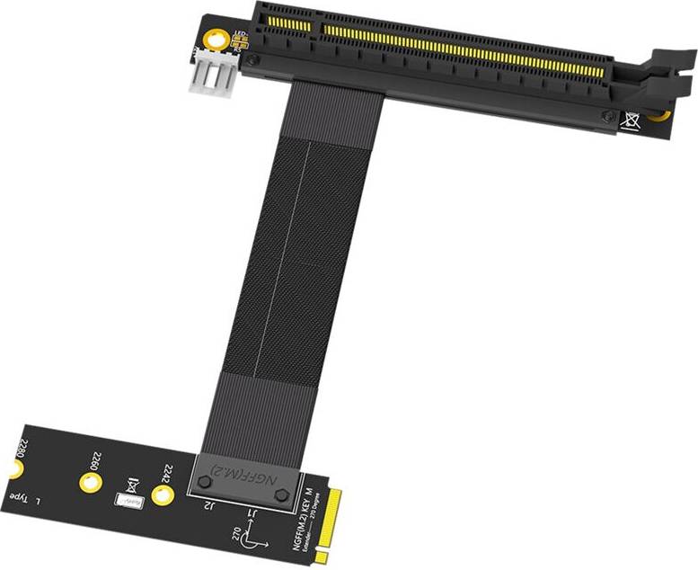 M 2 to pcie Exogio M.2 NVME to PCIE X16 Riser Cable