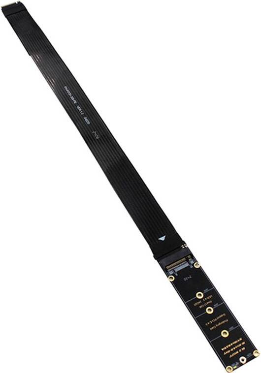 Saudism Dual Protocol PCIE4.0 M.2 M Key NVME Extension Cable Riser Card