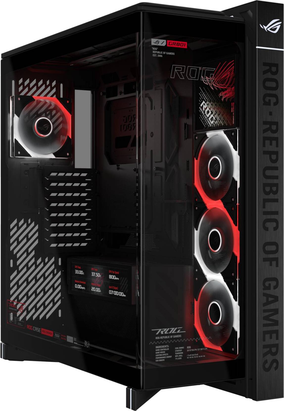 ASUS ROG Cronox GR801 Curve TG Mid Tower