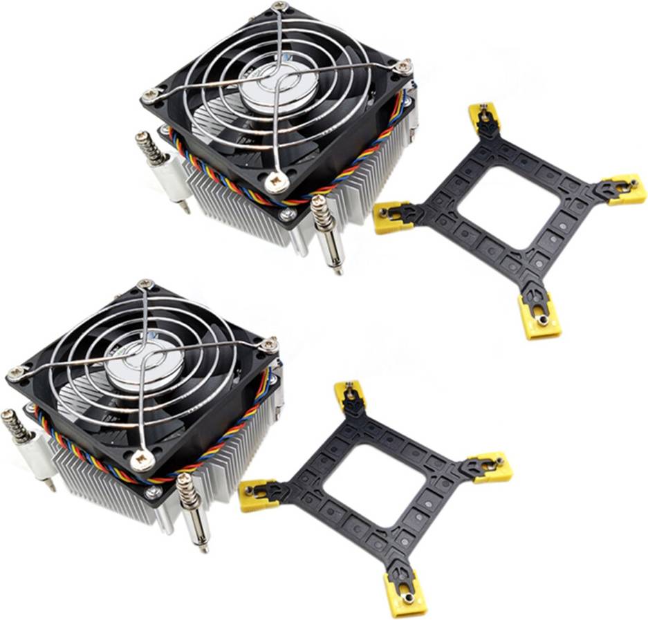 CPU Cooler Fan Cooling 1366 2011 1155 4-Pin Wire Temperature Control Speed Control Radiator