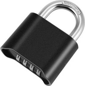 Sodial 4-Digit Combination Padlock With Number Password Weatherproof Rust