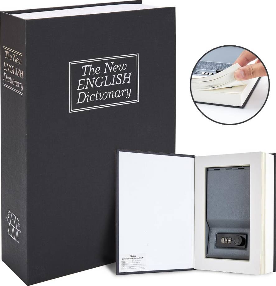 Real Paper Dictionary Money Box