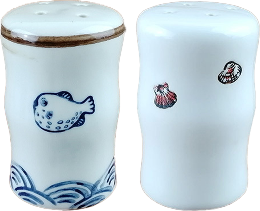 Tabletop dishwasher Ceramic Salt And Pepper Shaker Set