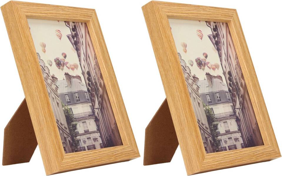 Hd style Real Wood Picture Set HD Glass Rustic Style Photo Frame