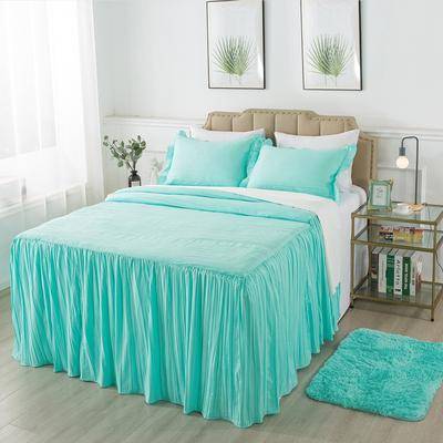 JML Pleated Ruffle Skirt with a Rug Bedspread