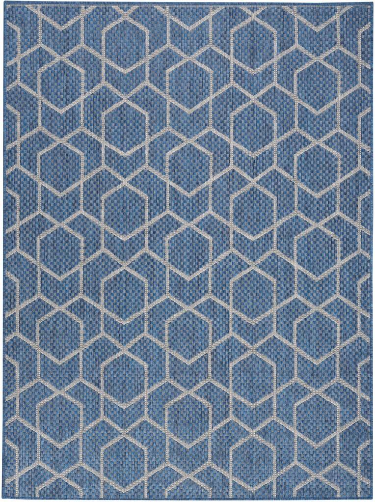 Nourison Horizon 5 x 7 Denim Modern Rectangular Area Rug Blue