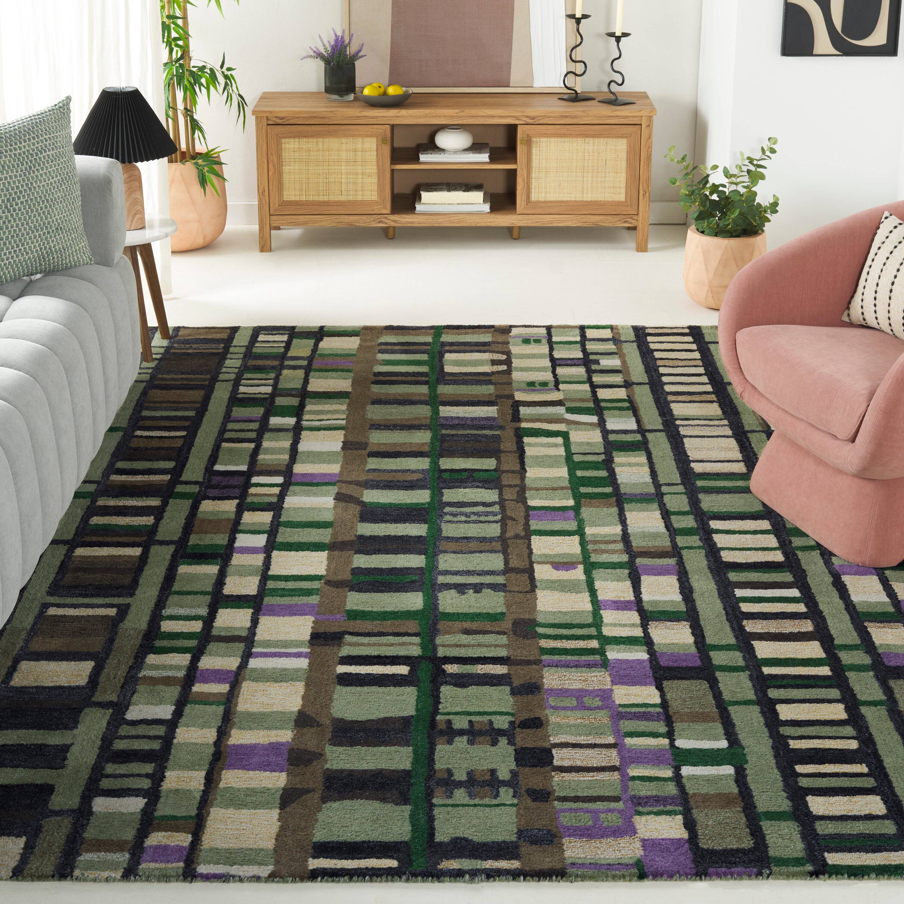 Safavieh Rodeo Drive Vonda Abstract Area Rug 6ft x 9ft Green