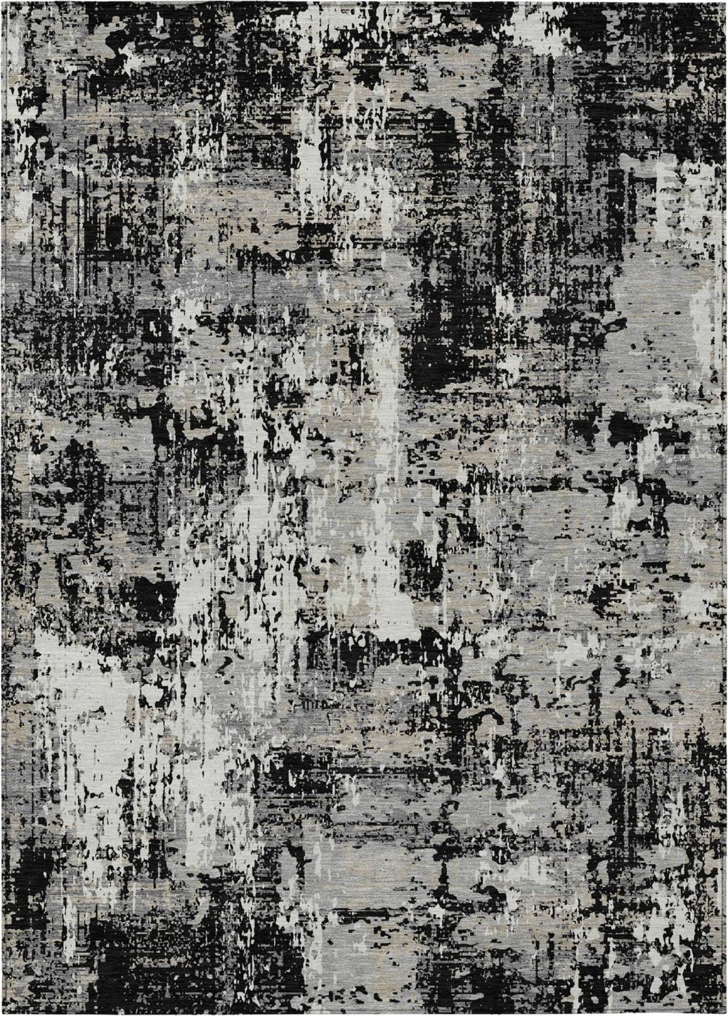 Addison Rugs Addison Chantille Machine Washable ACN1008 9x12 Black