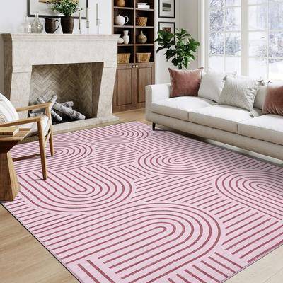 Garvee Dynamic Arcs Geometric Modern Area Rug