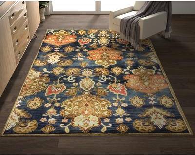 Copper Grove Schwaz Hand-tufted Traditional Wool Area Rug Blue