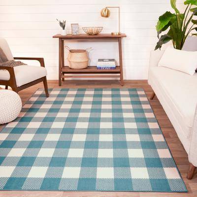 Porch & Den Morgen Gingham Check Area Rug