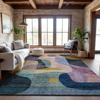 Addison Rugs Premium Washable Super Soft Abstract Contemporary Rug