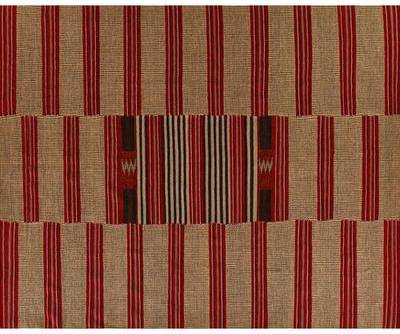 Adobe Hand Woven Wool Rug Red