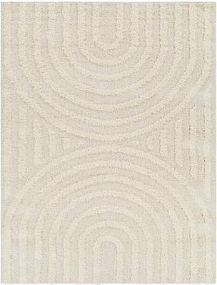 Plush area rugs Livabliss Neutral Rainbow Plush Area Rug