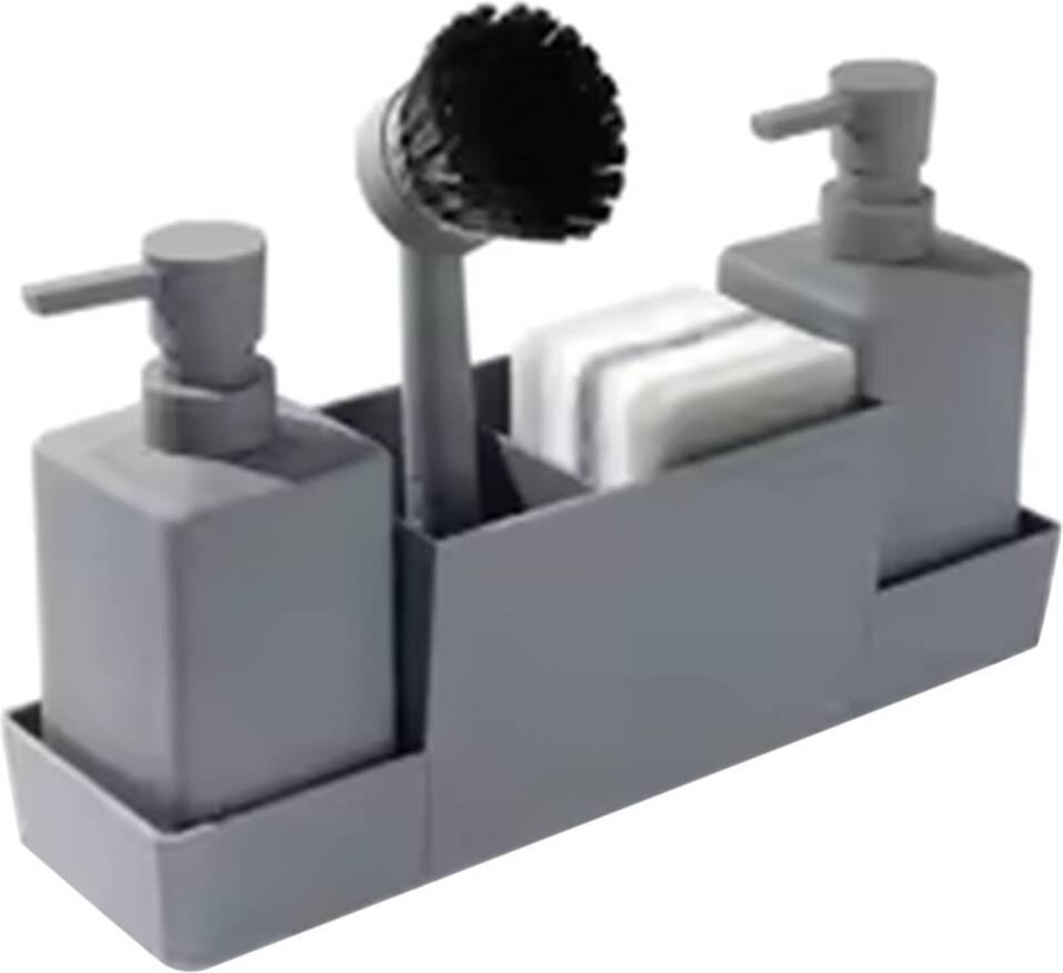 Kitchen soap dispenser set Kitchen Soap Dispenser Set Matte Grey
