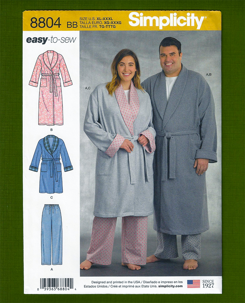 8804 Robe Pants Sewing Pattern