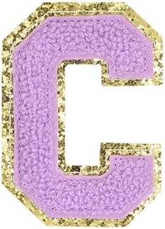 Patch Per Lettera In Velluto Viola