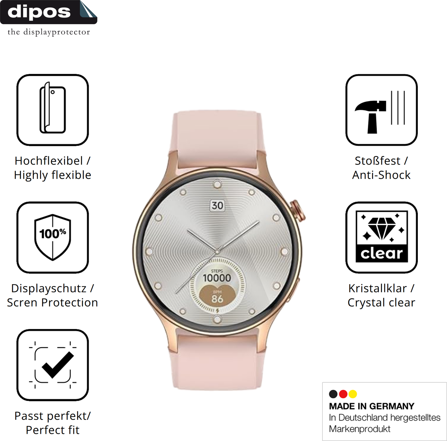 Dipos Screen Protector For Aeac AR01 1.32 Zoll