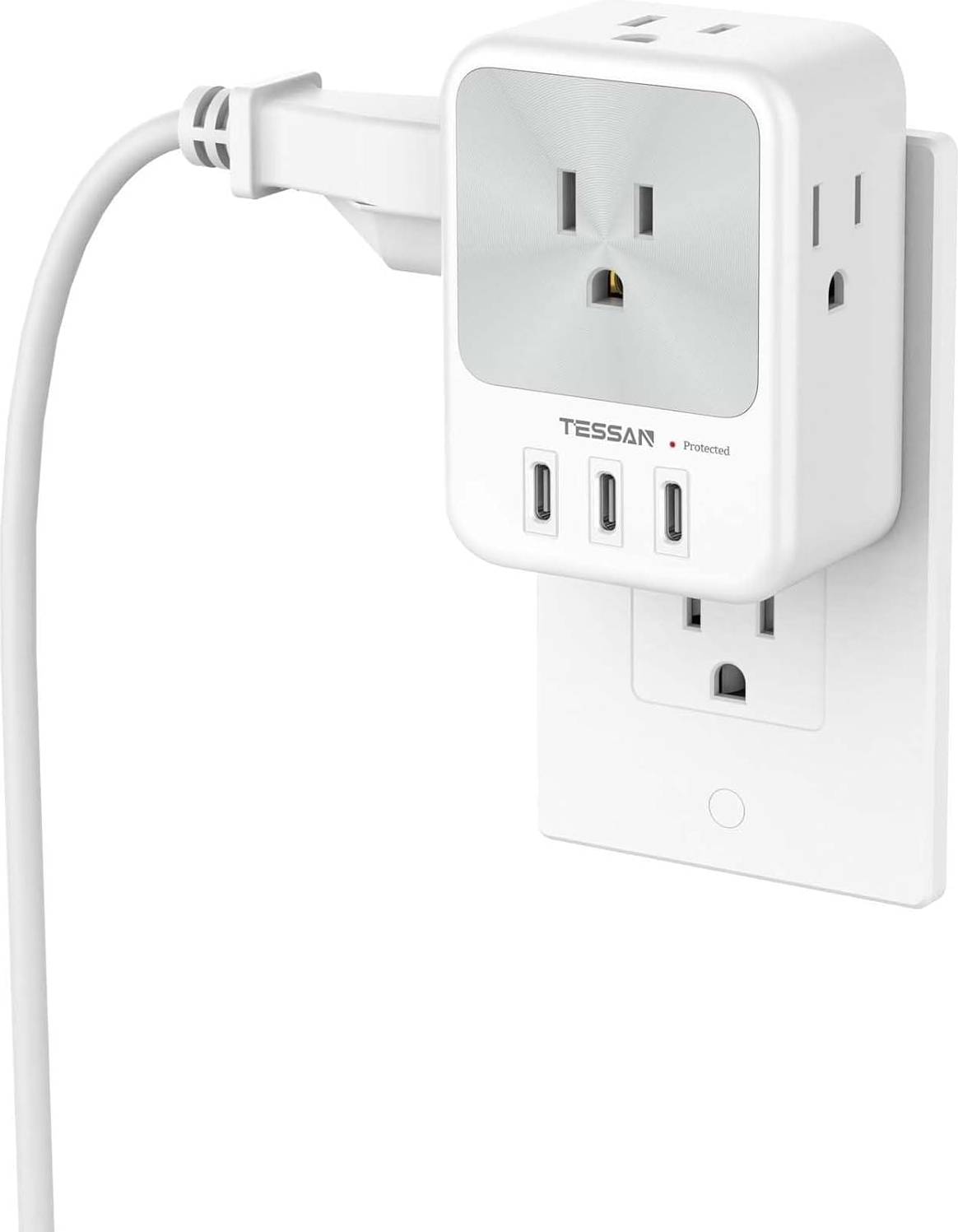 Usb splitter Lencent Surge Protector Outlet Splitter USB-C