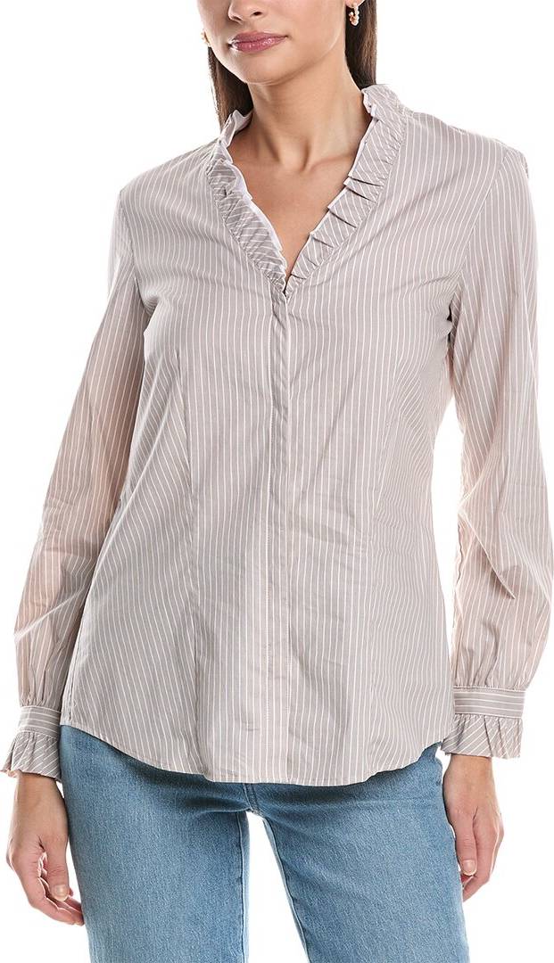 Button down shirts for women Anne Klein Ruffle Button Down Shirt