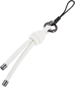 Uxcell Leather Rope Keychain Tassel Ropes Bag Charm - Beige