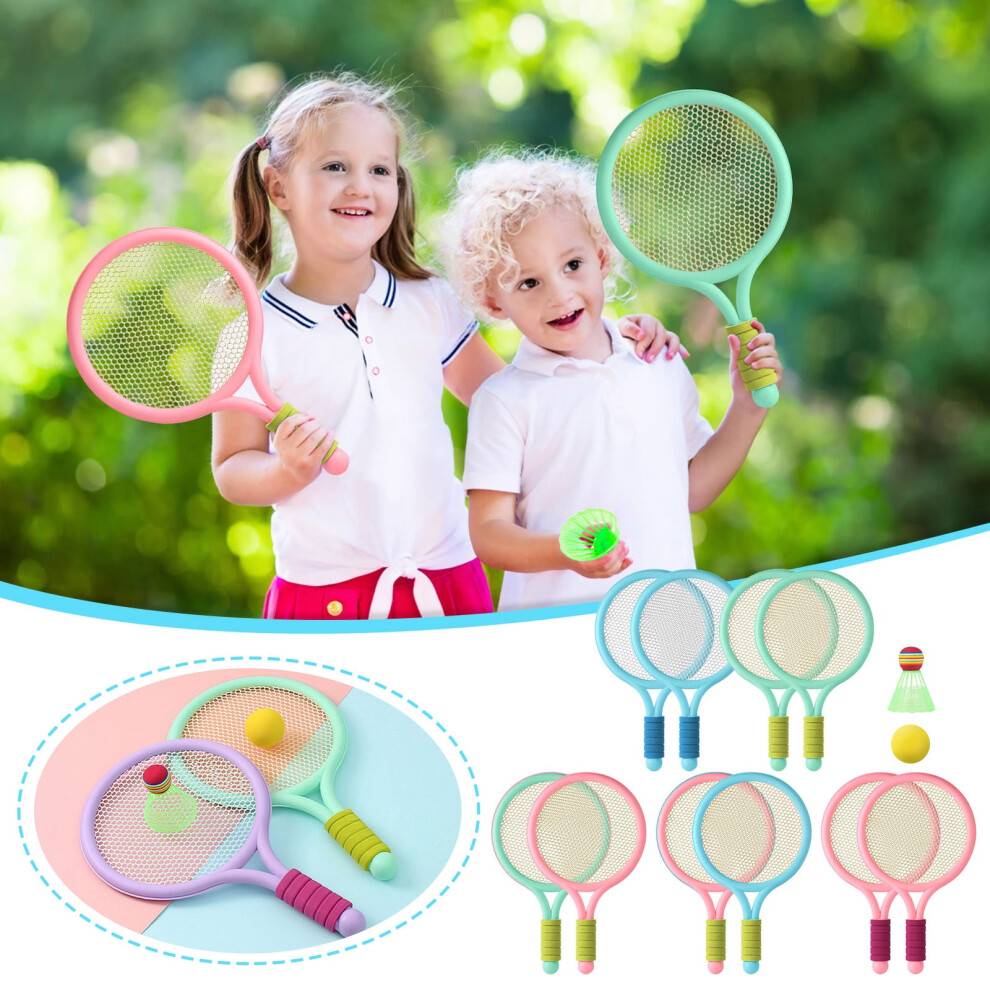 Kids Badminton Racket Set Lightweight 2 Rackets