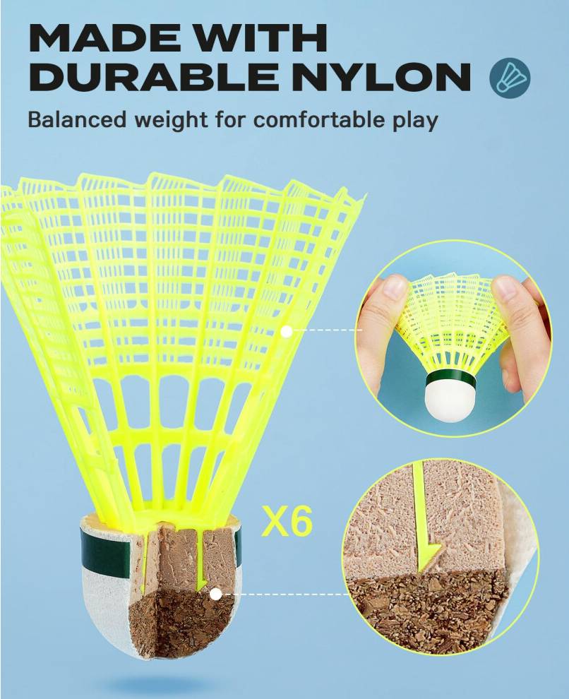 AboveGenius Badminton Rackets Set
