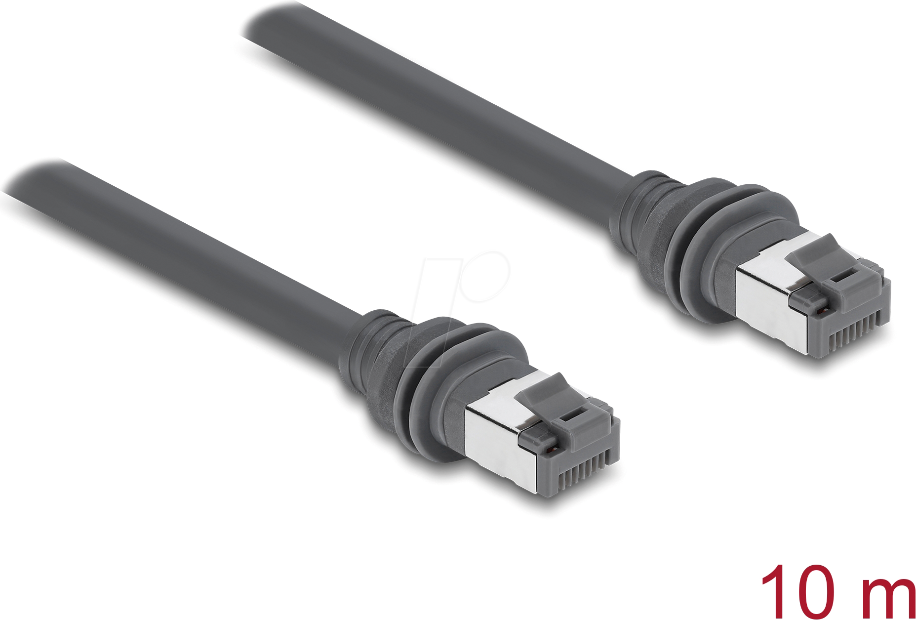 DeLock RJ45 Patchkabel Cat.6 10 m Grå