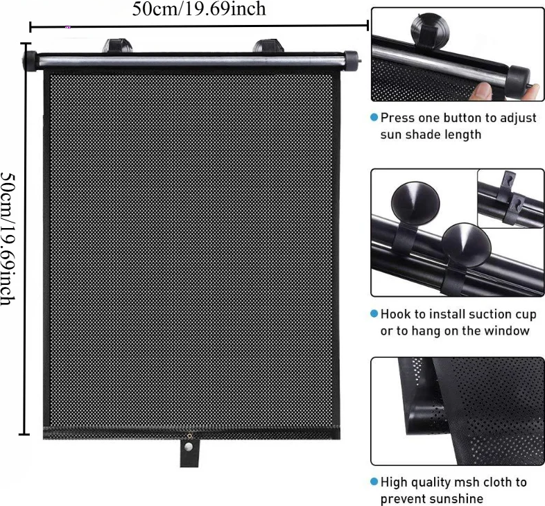 Car window cover Car Side Window Sunshade Retractable
