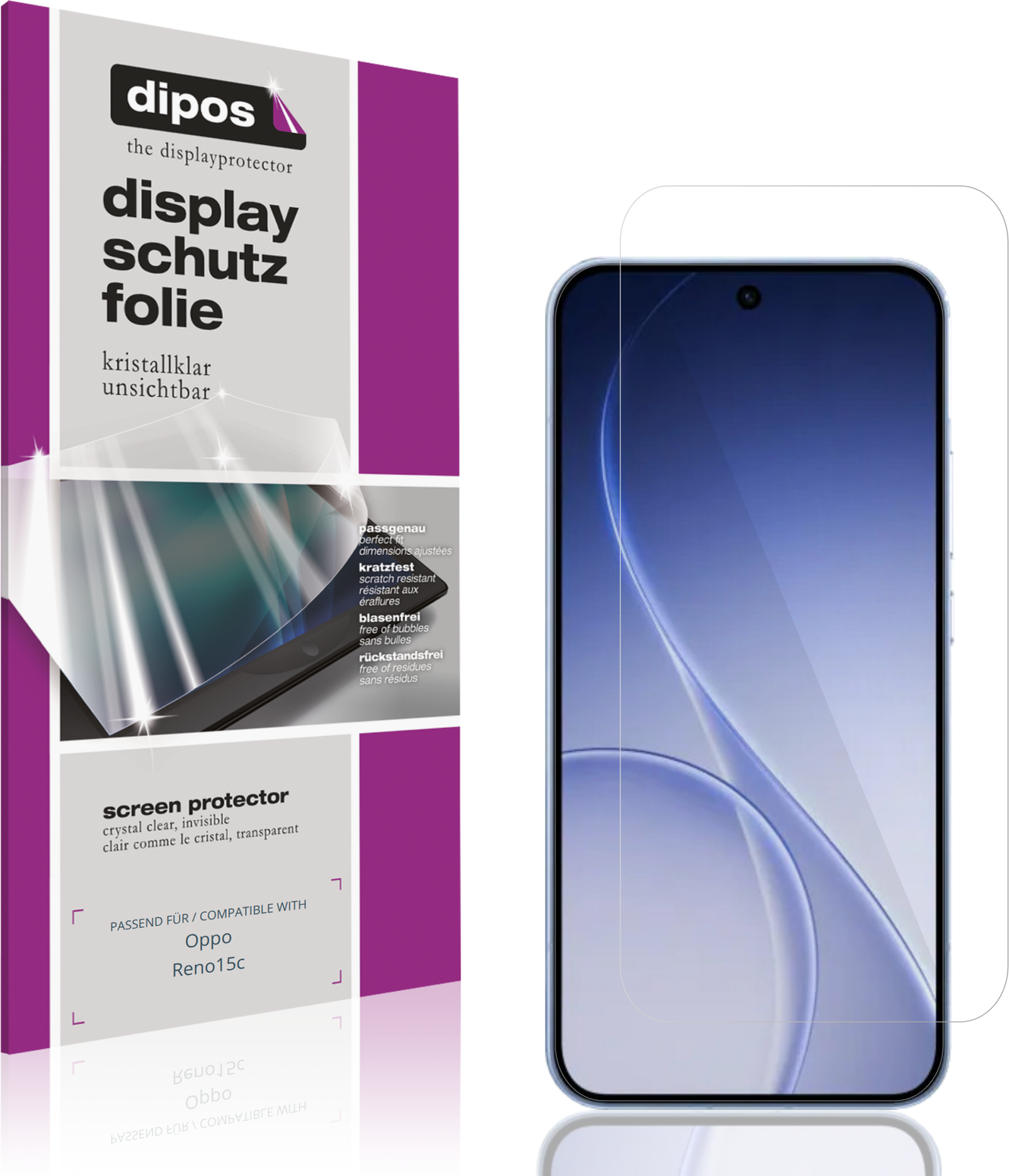 Dipos Screen Protector For Oppo Reno15c Crystal Clear 4x