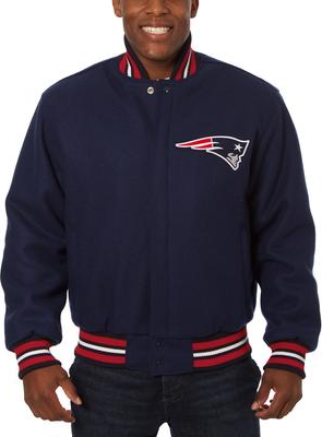 JH Design Embroidered Wool Jacket - Navy