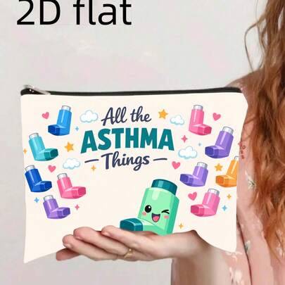 Shein Cartoon Inhaler Design Cosmetic Toiletry Bag