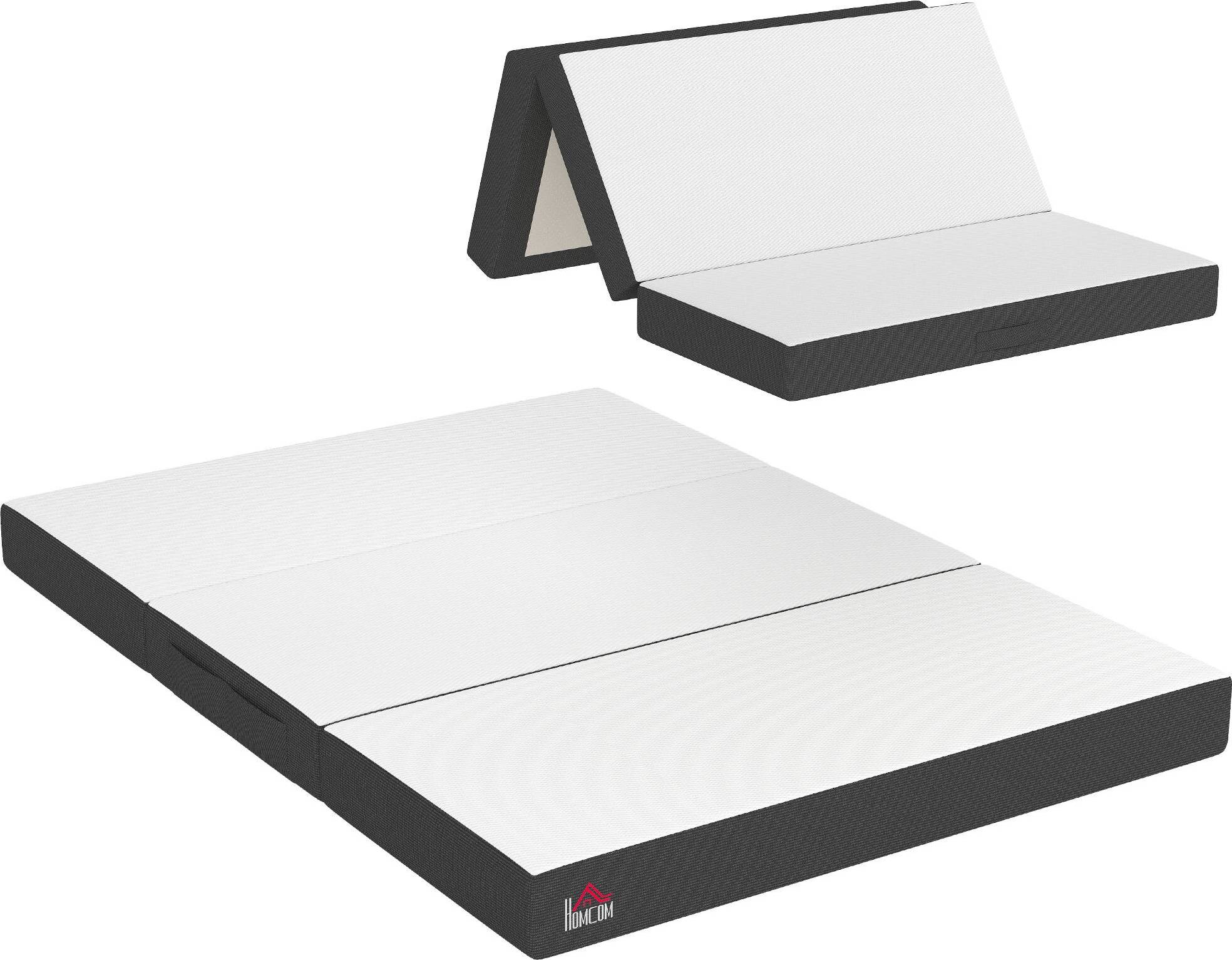 Cooling mattress Homcom 6 Inch Memory Foam White Polyether Mattress