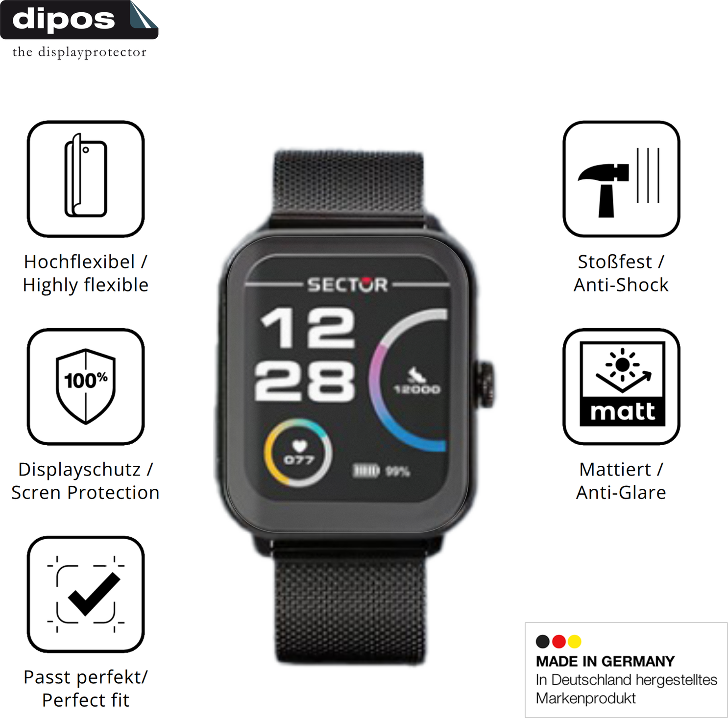 Dipos Full Cover Matte Film Screen Protector
