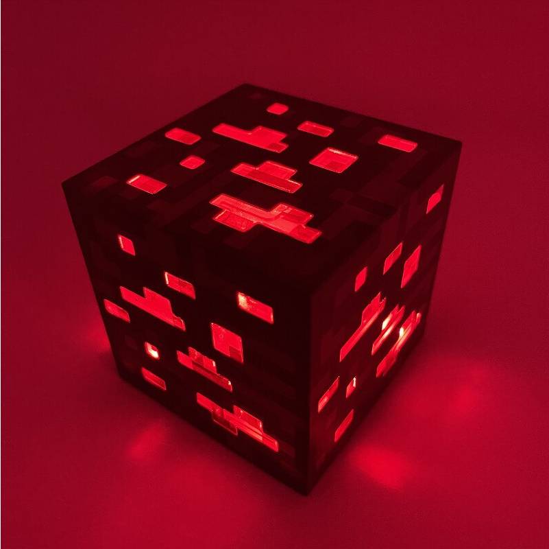 Minecraft Torch Red Night Light