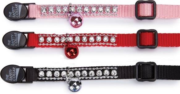 Katthalsband Strass East Side Collection Rosa