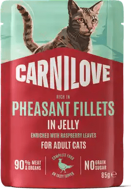 Carnilove Cat Pheasant Fillets Enriched Raspberry Leaves 85g