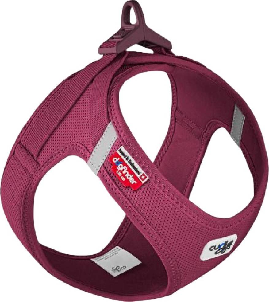 CURLI Air-Mesh Vest Step-In Hundesele - Ruby