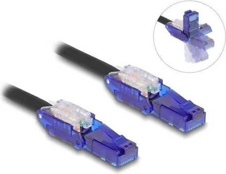 DeLock Cat 6 Netværkskabel Sort