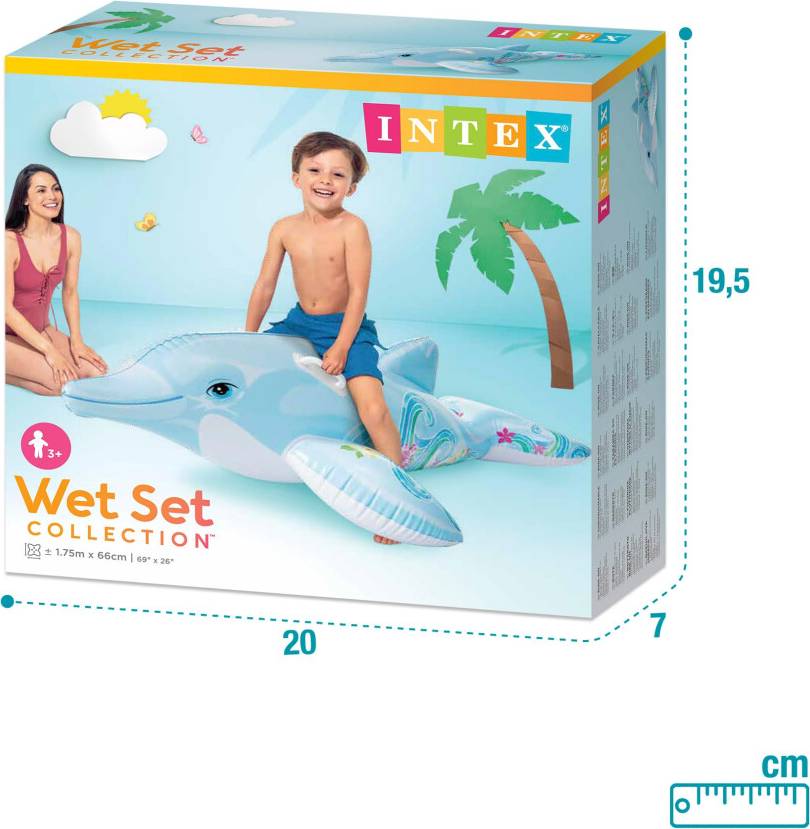 Intex Childrens Inflatable Ride On Lil Dolphin