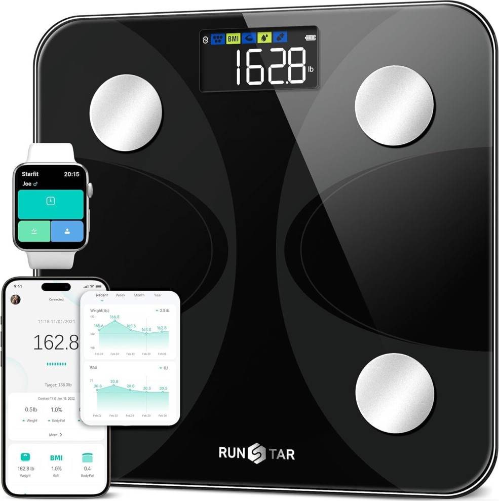 RunSTAR Bathroom Scale With 13 Body Composition