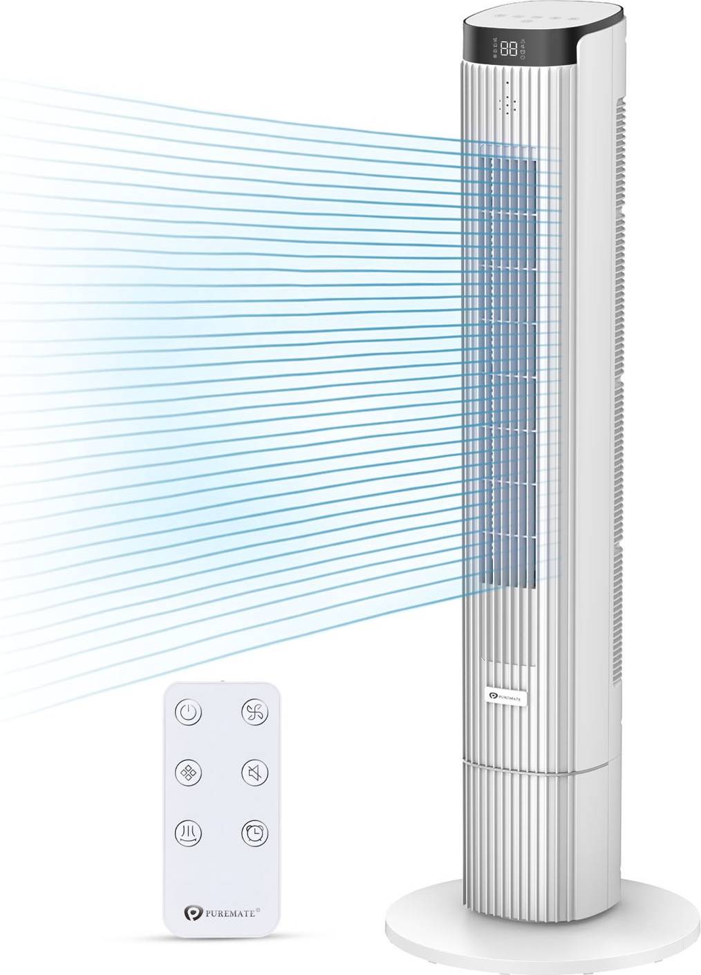 43 Inch Oscillating Tower Fan Remote