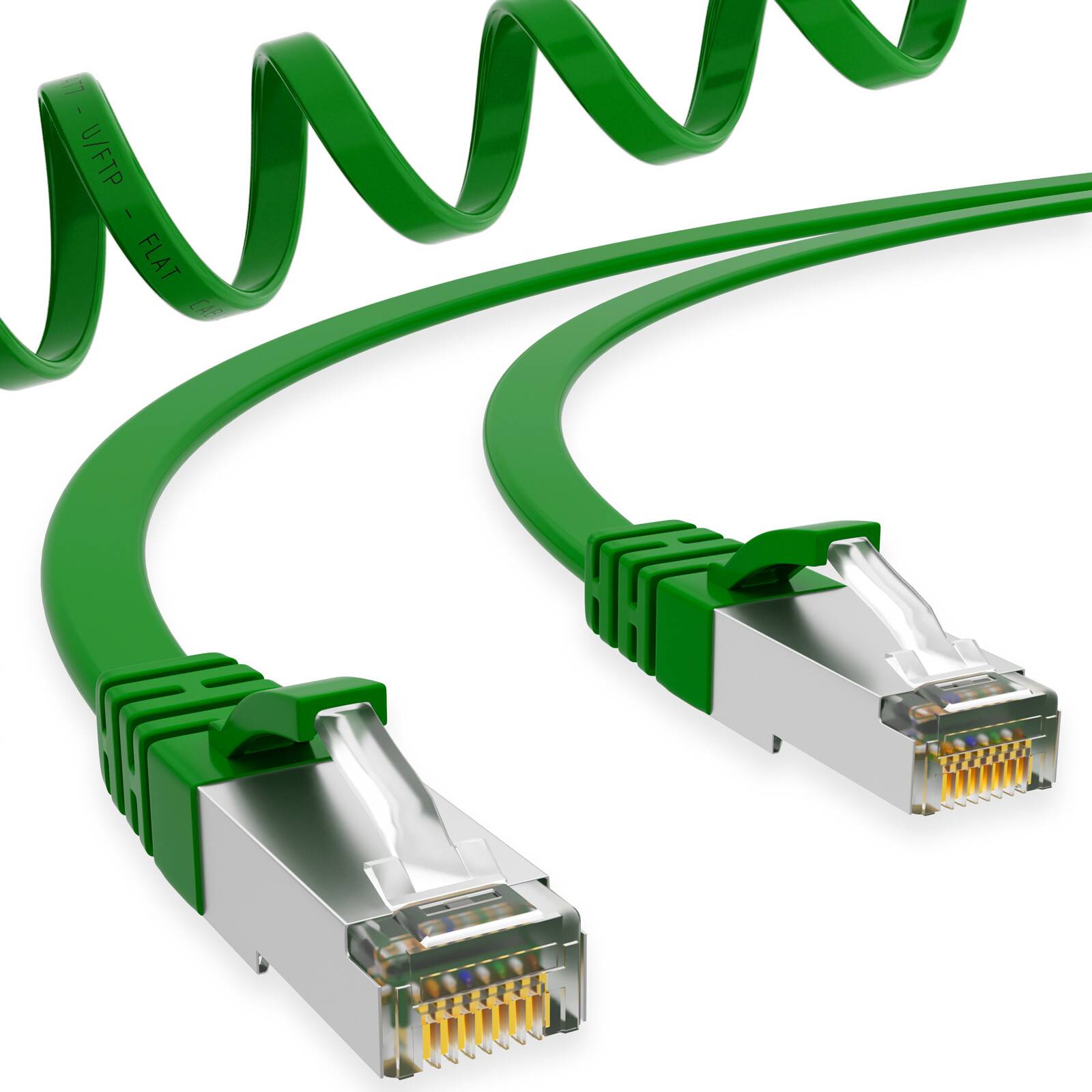 Câble Réseau RJ45 Patch Plat U/FTP Cat.7