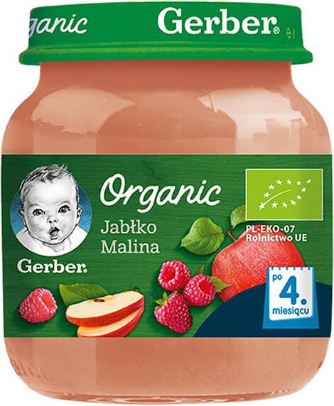 Organic Dessert Apple Raspberry 125 g