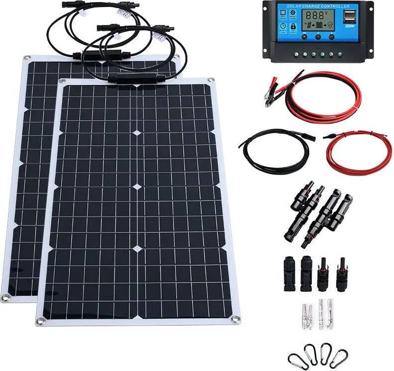 2000W Solar Panel Kit Inverter Waterproof Controller