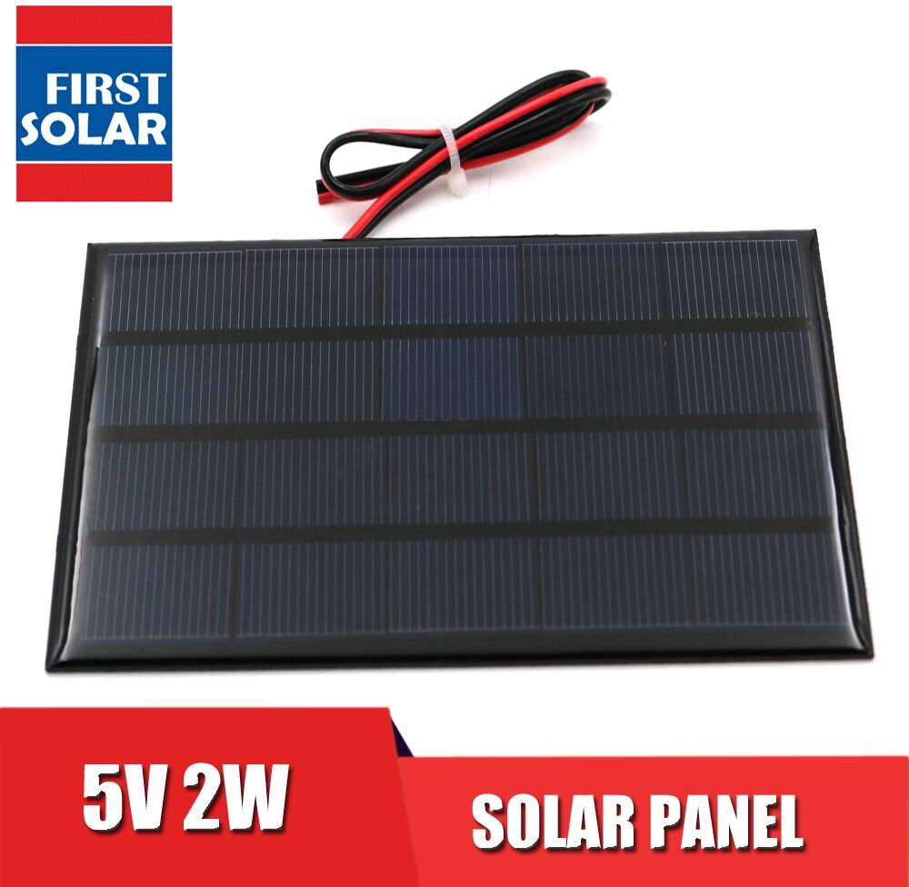 10 St 2W 5V Solpanel Laddare Ruta Snabb